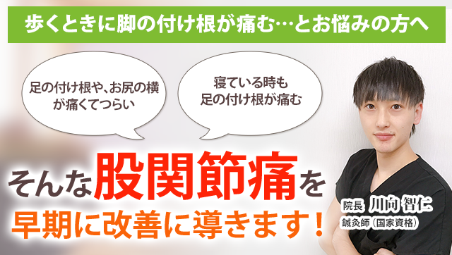 股関節の痛み 戸塚の整体 医師も推薦 戸塚あおば整骨院はりきゅう院